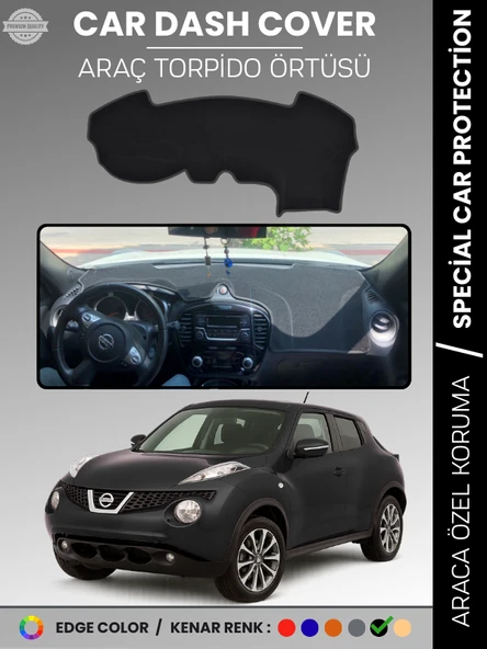 NISSAN JUKE F15 (2010-2019) Torpido Örtüsü Premium Kalite Torpido Koruma Araca Özel UV Koruma ürün görseli 1