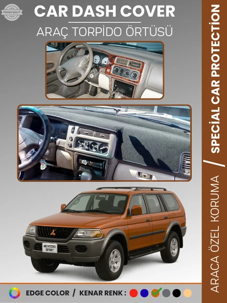 MITSUBISHI MONTERO SPORT (1996-2009) Torpido Örtüsü Ön Göğüs Koruma Torpido Koruma Araca Özel ürün görseli 1