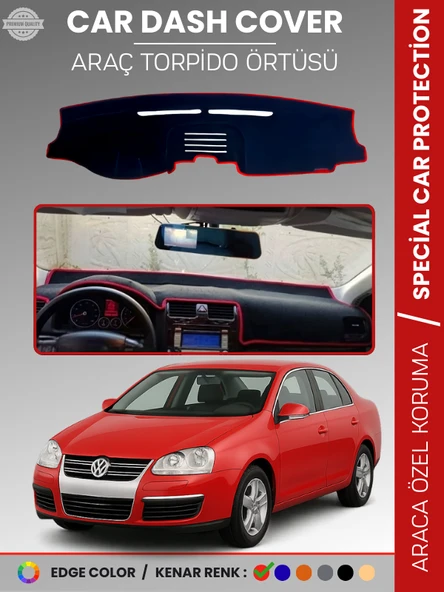 VOLKSWAGEN JETTA (2007-2011) Torpido Örtüsü Ön Göğüs Koruma Tam Uyum Çatlamayı Önler ürün görseli 1