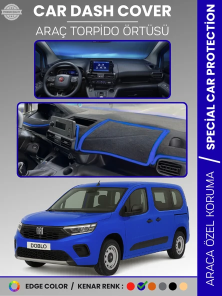 Fiat DOBLO (2023+) Torpido Örtüsü Ön Göğüs Torpido Koruma Çatlamayı Engeller Tam Uyum Hızlı Montaj ürün görseli 1