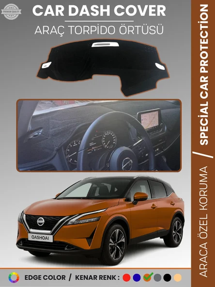 NİSSAN QASHQAİ J12 (2021-2025) Torpido Örtüsü Ön Göğüs Koruma Araca Özel Çatlamayı Önler Kaymaz ürün görseli 1