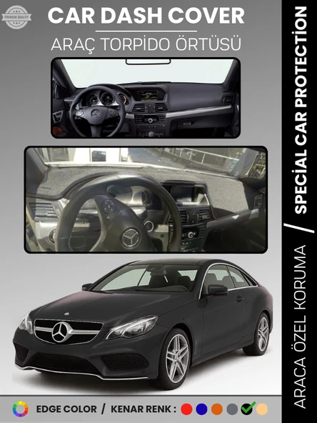 MERCEDES E CLASS COUPE C207 (2009-2017) Torpido Örtüsü Premium Torpido Koruma Özel Kesim UV Koruma ürün görseli 1