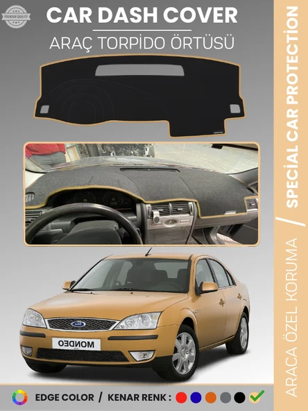 FORD MONDEO (2007-2014) Torpido Örtüsü Ön Göğüs Torpido Koruma Tam Uyum Kaymaz Kolay Montaj ürün görseli 1