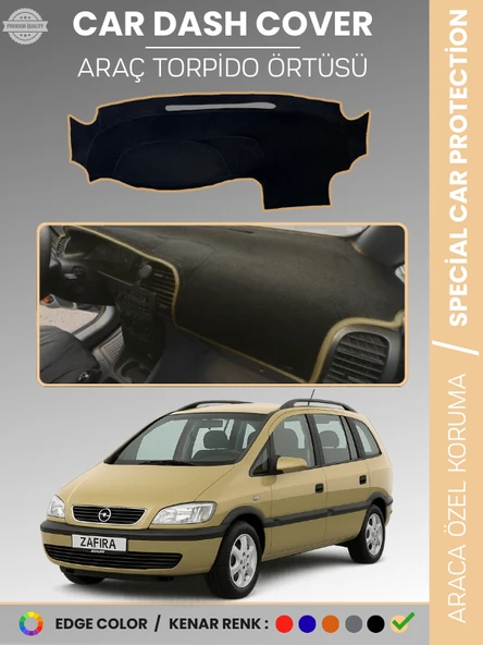 OPEL ZAFİRA A (1999-2003) Torpido Örtüsü Ön Göğüs Torpido Koruma Birebir Uyum Kaymaz Özel Kesim ürün görseli 1