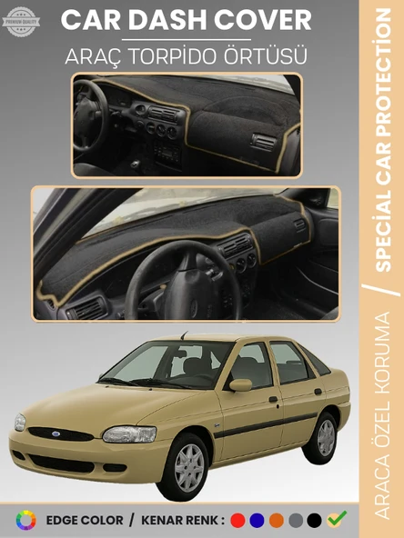 FORD ESCORT (1995-2000) Torpido Örtüsü Ön Panel Koruma Tam Uyum Çatlamayı Önler Kolay Montaj ürün görseli 1