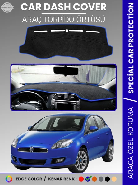 FIAT BRAVO (2007-2014) Torpido Örtüsü Ön Göğüs Torpido Koruma Tam Uyum Çatlamayı Önler Kolay Montaj ürün görseli 1