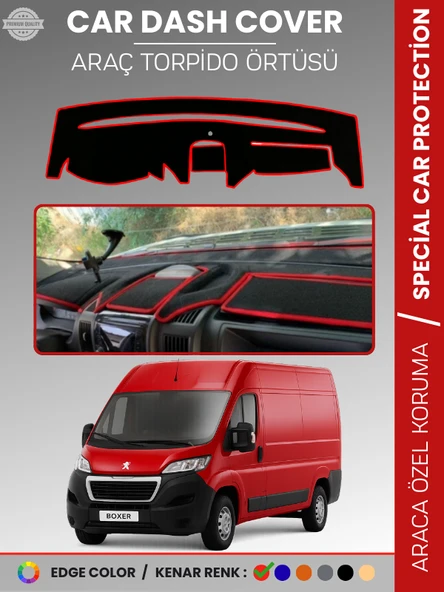 PEUGEOT BOXER (2017-2021) Torpido Örtüsü Panel Koruma Torpido Koruma Tam Uyum Kaymaz Özel Kesim ürün görseli 1