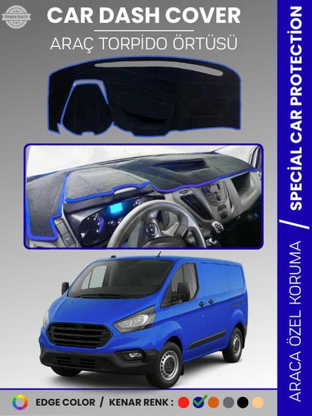 FORD TRANSİT CUSTOM (2012-2020) Torpido Örtüsü Ön Göğüs Koruma Torpido Koruma Tam Uyum ürün görseli 1