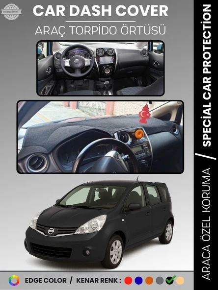 NISSAN NOTE E12 (2013-2020) Torpido Örtüsü Premium Kalite Torpido Koruma Araca Özel UV Koruma ürün görseli 1