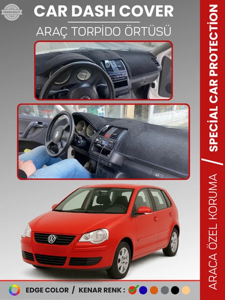 VOLKSWAGEN POLO DÜRBÜN GÖGÜS (2001-2009) Torpido Örtüsü Ön Göğüs Koruma Torpido Koruma Tam Uyum ürün görseli 1