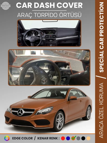 MERCEDES E CLASS COUPE C207 (2009-2017) Torpido Örtüsü Premium Torpido Koruma Özel Kesim UV Koruma ürün görseli 1