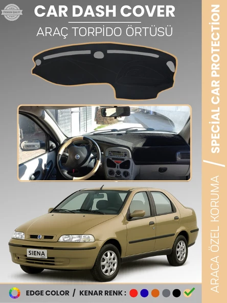 FİAT SİENA (1999-2005) Torpido Örtüsü Ön Göğüs Koruma Araca Özel Çatlamayı Önler Kaymaz Kolay Montaj ürün görseli 1