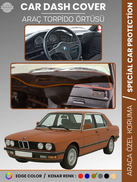 BMW E28 5 SERİSİ (1981-1988) Torpido Örtüsü Ön Göğüs Koruma Torpido Koruma Tam Uyum Çatlamayı Önler ürün görseli 1
