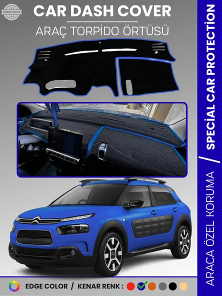 CITROEN  CACTUS (2013-2018) Torpido Örtüsü Ön Göğüs Koruma Çatlamayı Engeller Tam Uyum ürün görseli 1