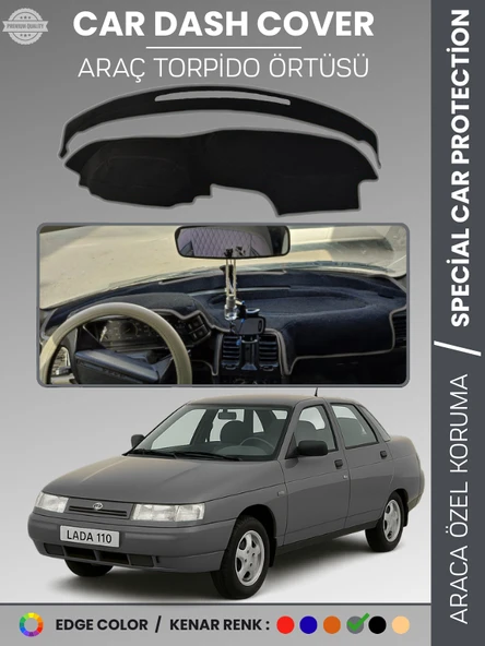 LADA 110 VEGA (1995-2007) Torpido Örtüsü Ön Panel Halı Torpido Koruma Tam Uyum Araca Özel Kaymaz ürün görseli 1