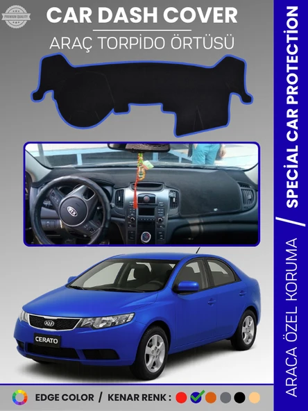 KİA CERATO (2008-2012) Torpido Örtüsü Ön Panel Torpido Koruma Tam Uyum Tam Uyum Kaymaz Kolay Montaj ürün görseli 1