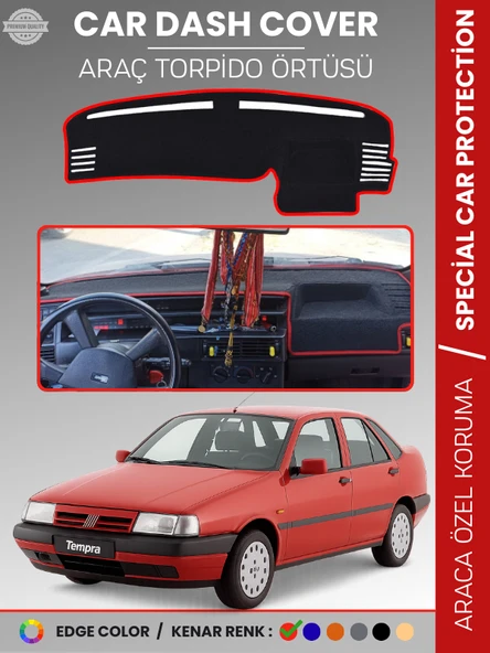 FIAT TEMPRA (1992-1997) DİJİTAL EKRANLI Torpido Örtüsü Araca Özel Çatlamayı Önler ürün görseli 1
