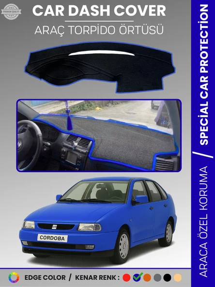 SEAT CORDOBA (1998-2001) Torpido Örtüsü Ön Göğüs Koruma Torpido Koruma Birebir Uyum Kaymaz ürün görseli 1