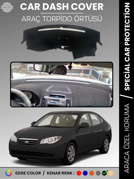 HYUNDAİ ELANTRA (2007-2011) Torpido Örtüsü Ön Göğüs Halı Araca Özel Çatlamayı Önler Kaymaz ürün görseli 1