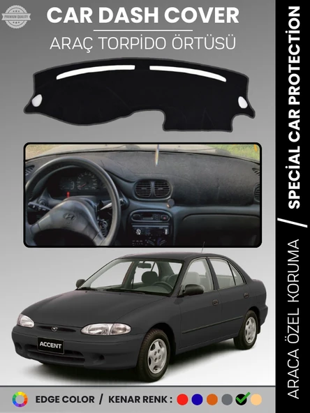 HYUNDAİ ACCENT YUMURTA KASA (1993-1999) Torpido Örtüsü Torpido Koruma Çatlamayı Engeller Tam Uyum ürün görseli 1