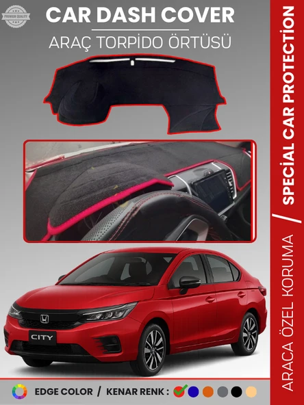 HONDA CITY (2020+) Torpido Örtüsü Ön Panel Göğüs Koruma Tam Uyum UV Koruma Kaymaz ürün görseli 1