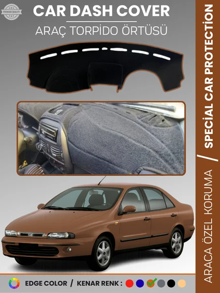 FIAT MAREA (1999-2007) Torpido Örtüsü Ön Göğüs Koruma Torpido Koruma Tam Uyum Kaymaz Kolay Montaj ürün görseli 1