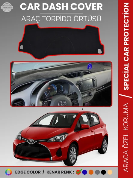 TOYOTA YARİS (2014-2019) Torpido Örtüsü Ön Panel Koruma Tam Uyum Çatlamayı Önler ürün görseli 1
