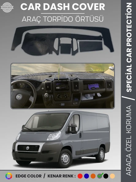 FIAT DUCATO X250 (2006-2014) AİRBAGSİZ Torpido Örtüsü Göğüs Torpido Koruma Çatlamayı Engeller ürün görseli 1