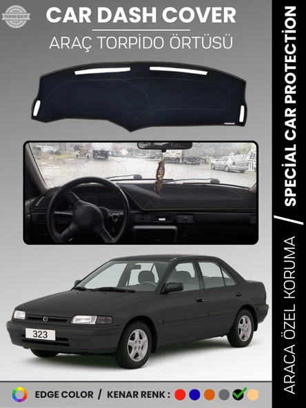 MAZDA 323 (1991-1995) Torpido Örtüsü Ön Panel Halısı Torpido Koruma Özel Kesim Kaymaz Hızlı Montaj ürün görseli 1