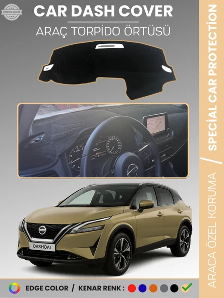 NİSSAN QASHQAİ J12 (2021-2025) Torpido Örtüsü Ön Göğüs Koruma Araca Özel Çatlamayı Önler Kaymaz ürün görseli 1