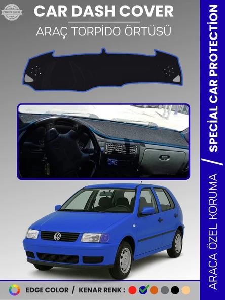 VOLKSWAGEN POLO (1994-2001) Torpido Örtüsü Panel Halısı Torpido Koruma Tam Uyum UV Koruma ürün görseli 1