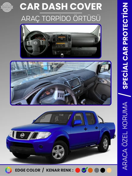 NISSAN NAVARA D40 (2005-2015) Torpido Örtüsü Panel Koruma Araca Özel UV Koruma Kaymaz Kolay Montaj ürün görseli 1