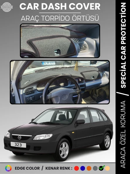 MAZDA 323 BJ HATCHBACK KAPAKLI (1998-2003) Torpido Örtüsü Panel Koruma Torpido Koruma Tam Uyum ürün görseli 1