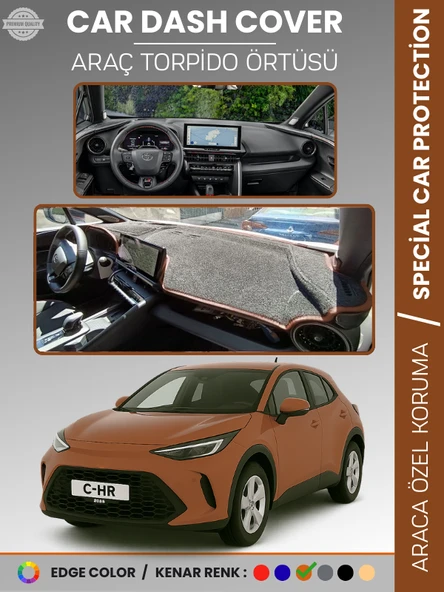 Toyota CHR (2024+) Torpido Örtüsü Ön Göğüs Halısı Torpido Koruma Tam Uyum Çatlamayı Önler Kaymaz ürün görseli 1