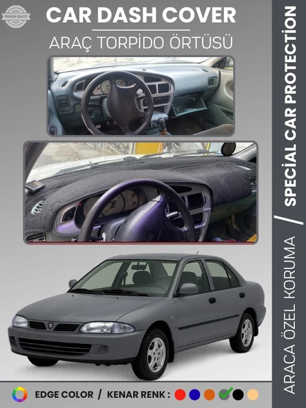 PROTON 415 / WIRA (1993-2004) Torpido Örtüsü Ön Panel Koruma Tam Uyum UV Koruma Kaymaz Kolay Montaj ürün görseli 1