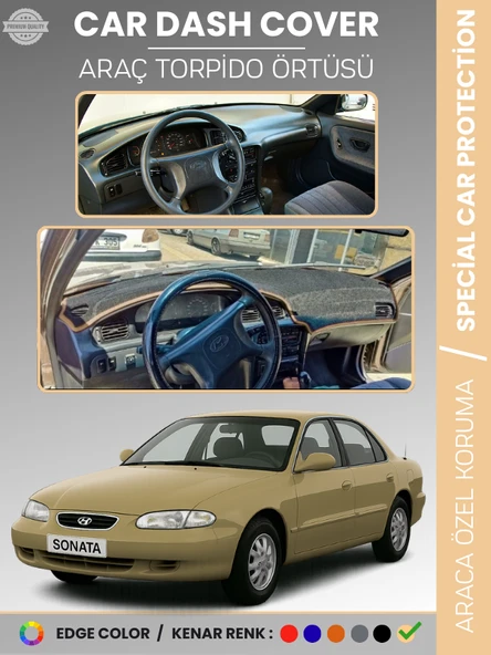 HYUNDAİ SONATA (1993-1998) Torpido Örtüsü Ön Göğüs Koruma Torpido Koruma Tam Uyum Çatlamayı Önler ürün görseli 1