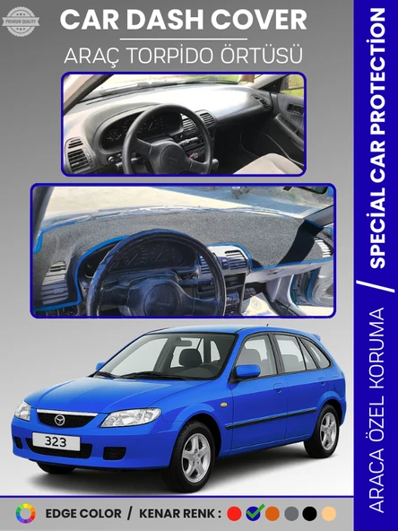 MAZDA 323 BJ HATCHBACK (1998-2003) Torpido Örtüsü Panel Koruma Torpido Koruma Tam Uyum UV Koruma ürün görseli 1