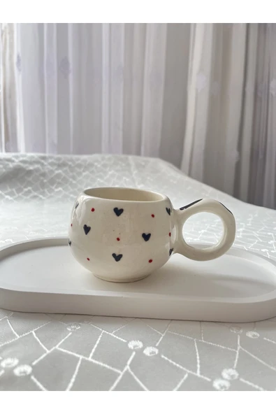 nergis collection Mini Kalpli El Yapımı 180 ml Çay / Kahve Fincanı ürün görseli 1