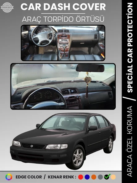 NISSAN MAXIMA A32 (1995-2000) Torpido Örtüsü Panel Koruma Araca Özel UV Koruma Kaymaz Kolay Montaj ürün görseli 1