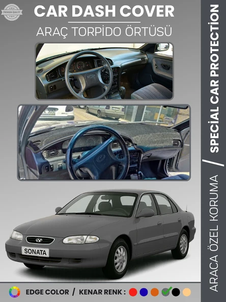 HYUNDAİ SONATA (1993-1998) Torpido Örtüsü Ön Göğüs Koruma Torpido Koruma Tam Uyum Çatlamayı Önler ürün görseli 1