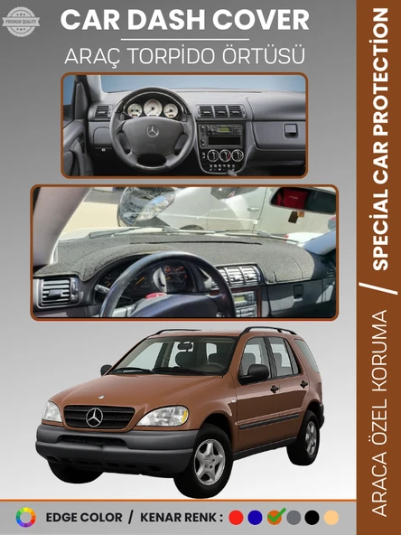 MERCEDES ML320 / ML430 / ML270 W163 (1997–2005) Torpido Örtüsü Panel Koruma Torpido Koruma Tam Uyum ürün görseli 1
