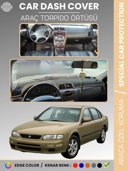 NISSAN MAXIMA A32 (1995-2000) Torpido Örtüsü Panel Koruma Araca Özel UV Koruma Kaymaz Kolay Montaj ürün görseli 1