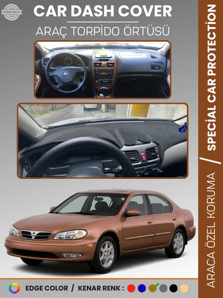 NISSAN MAXIMA A33 (2000-2003) Torpido Örtüsü Panel Koruma Araca Özel UV Koruma Kaymaz Kolay Montaj ürün görseli 1