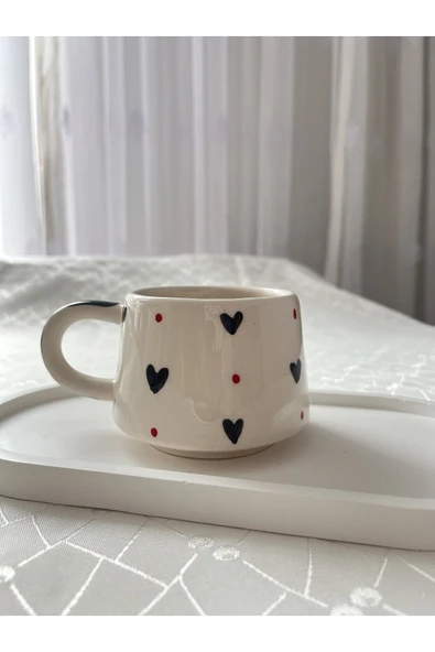 nergis collection Kalpli El Yapımı Kupa Bardak 200 ml ürün görseli 1