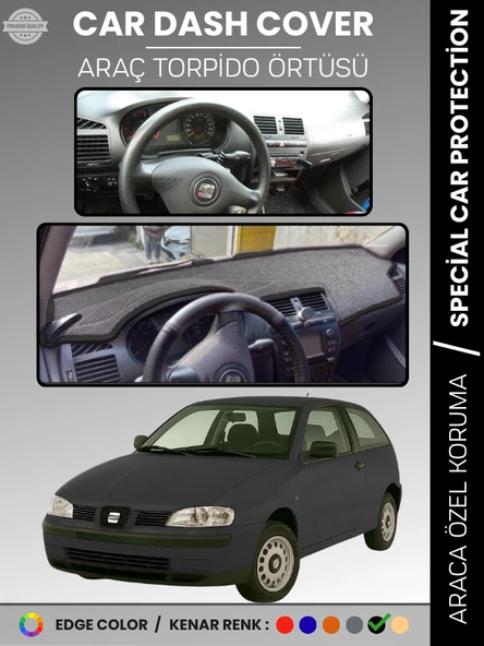 SEAT İBİZA (1998-2001) Torpido Örtüsü Panel Halı Koruma Tam Uyum Çatlamayı Önler Hızlı Montaj ürün görseli 1