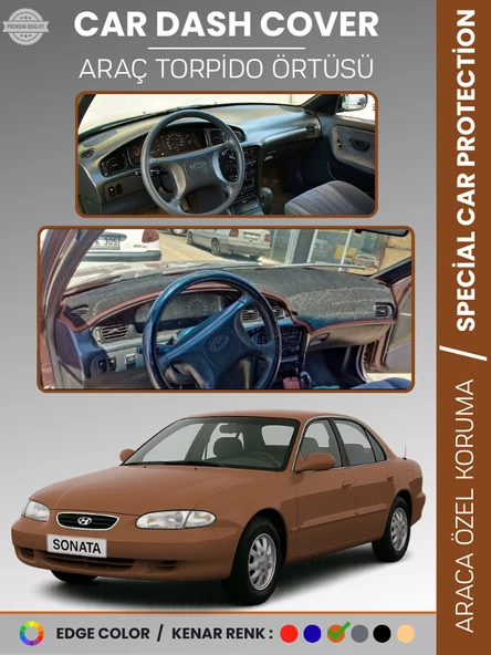 HYUNDAİ SONATA (1993-1998) Torpido Örtüsü Ön Göğüs Koruma Torpido Koruma Tam Uyum Çatlamayı Önler ürün görseli 1