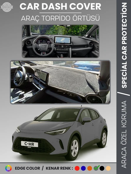 Toyota CHR (2024+) Torpido Örtüsü Ön Göğüs Halısı Torpido Koruma Tam Uyum Çatlamayı Önler Kaymaz ürün görseli 1