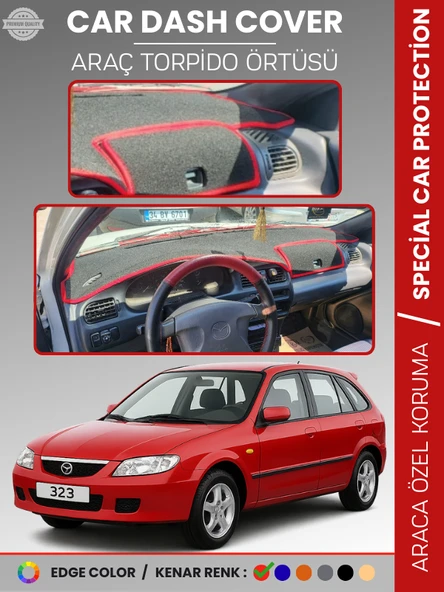 MAZDA 323 BJ HATCHBACK KAPAKLI (1998-2003) Torpido Örtüsü Panel Koruma Torpido Koruma Tam Uyum ürün görseli 1