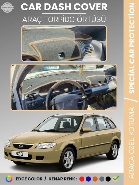 MAZDA 323 BJ HATCHBACK KAPAKLI (1998-2003) Torpido Örtüsü Panel Koruma Torpido Koruma Tam Uyum ürün görseli 1
