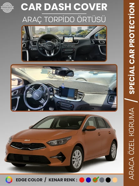 KIA CEED CD KASA (2018-2024) Torpido Örtüsü Panel Koruma Torpido Koruma Tam Uyum Çatlamayı Önler ürün görseli 1
